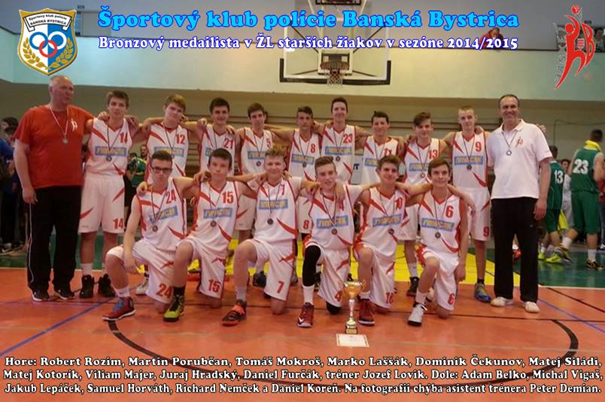 2015- ŠKP Banská Bystrica, 3.miesto M SR – starší žiaci